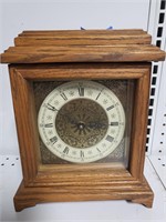Solid oak mantle clock
