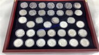 36 O Morgan dollar in case