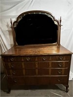 Stunning Antique Dresser with Mirror