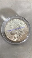 1884 Morgan silver dollar, O