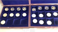 Presidents coins sets, gold layered, matches lot
