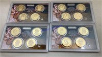 4- $1.00 Presidential Proof sets