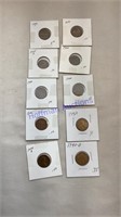 10- 1940’s Lincoln wheat pennies