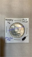 1964 Kennedy half dollar proof