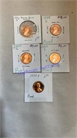5- Proof pennies