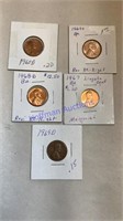 5- 1960 Lincoln cents
