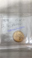 1928 2.5 dollar gold piece