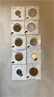 10 Foreign coins