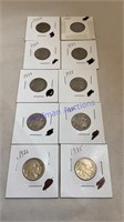 10 Buffalo nickels