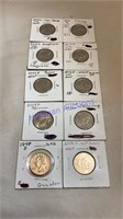 10 Collectible quarters, State, parks, etc