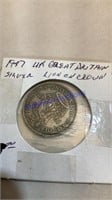 1947 Great Britannia silver coin, 1 shilling