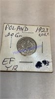 1923 Poland 20 groszy coin