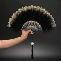1920s Vintage Style Flapper Hand Fan