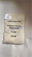 Bag of Westward Journey nickels, $25.00, unopened
