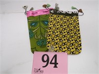 2 JEWELRY BAGS WITH DRAWSTRING