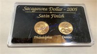 2005 Sacagawea dollars, mint set, Satin finish