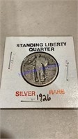 1926 Standing Liberty quarter