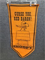 Curse You Red Baron! Snoopy Banner, Peanuts