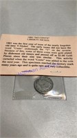 1883 “no Cents” Liberty nickel, V nickel