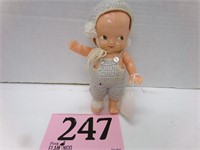CELLULOID IRWIN DOLL IN CROCHETED OUTFIT
