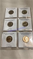 6 Uncirculated Jefferson nickels