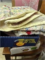 Baby comforter, Baby quilt rough & 2 Quilts as is