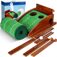Golf Putting Mat with Ball Return  Indoor Use