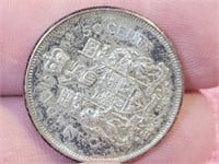 1964 CANADA  SILVER 50 CENT COIN