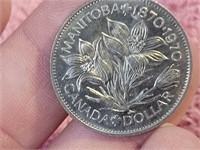 1870 - 1970 MANITOBA SILVER DOLLAR