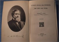 Cyrus Hall Mc Cormick Life & Works Book