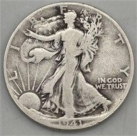 1941 D Walking Liberty Half Dollar Coin