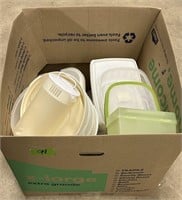 Large box of Tupperware
