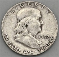 1952 D Franklin Half Dollar Coin