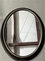 Oval Framed Mirror is 30x23