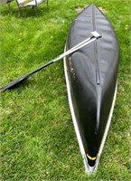 Coleman Plastic HD 16ft canoe with oars Hull