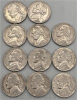 (11) Nickels: 10- 1957 D & 1- 1941 D