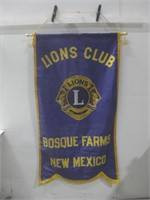 "x 36" Lions Club Banner/ Flag