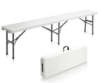 6 feet Plastic Folding Bench,Portable in/Outdoor P