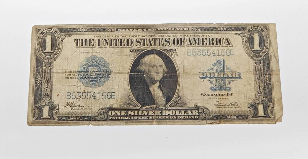 1923 LARGE $1 SILVER CERTIFICATE - VG