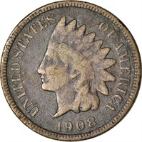 1908-S INDIAN CENT - FINE DETAILS, CORRODED
