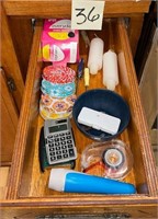 Contents of Drawer with Candles