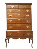 Connecticut Chest on Stand. 18th century. Queen