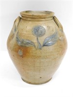 Rare Incised Ovoid Stoneware Jar. Late 18th /
