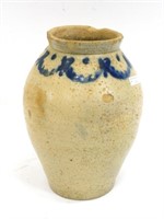 Ovoid stoneware jar. Early 19th century.