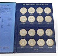 SET of FRANKLIN and KENNEDY HALVES in ALBUM