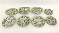 (8) pieces of Famille Rose porcelain. 19th c.