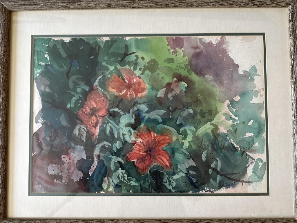 Framed Watercolor by Jim Duncan