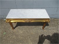 Marble Top Table 12x30x15"