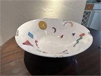 Large Decorative Pottery Bowl