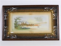 Rare Victorian wicker frame, circa 1890. Oak,